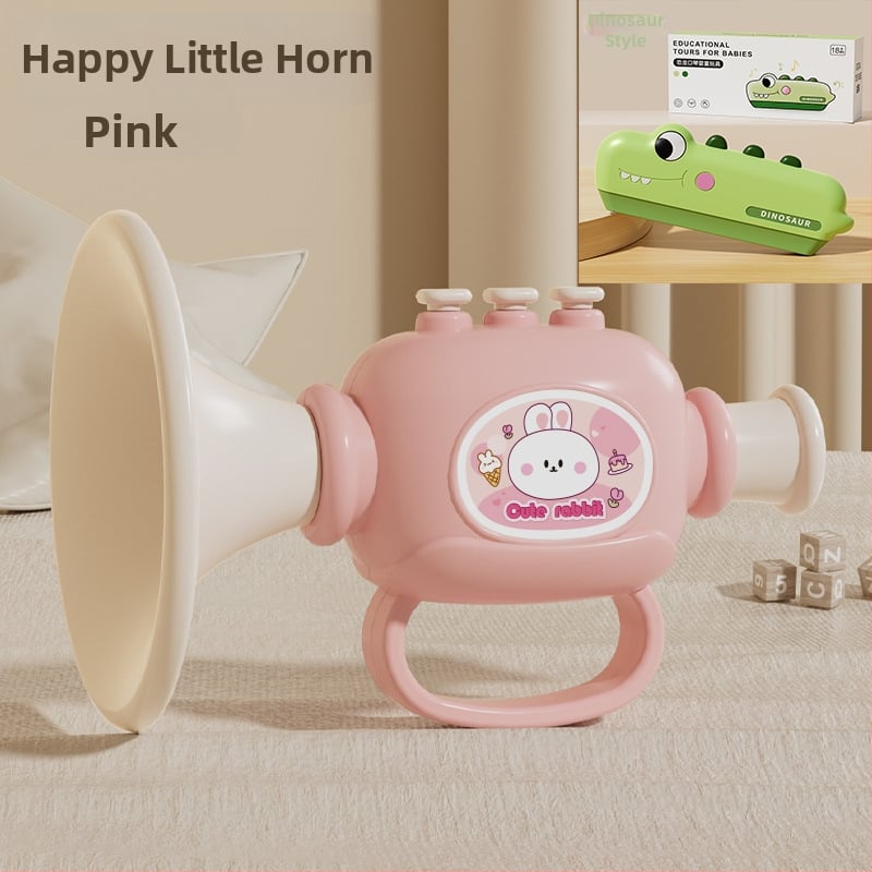 Plastmassist beebide muusikaline mänguasjade komplekt koos vile ja harmoonikaga, 0–3 aastat, mudel 1122