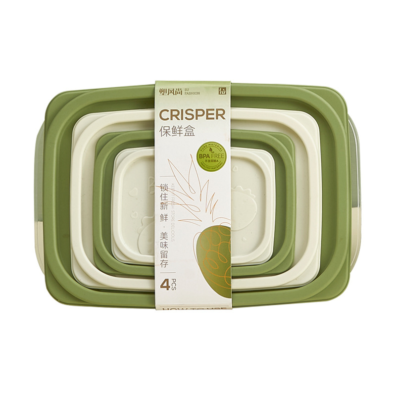 Élelmiszer-tároló doboz, négyszögletes, átlátszó PP anyagból, mikróhullámú sütőben használható, eper mintás, kapacitás: 0,3 L, 0,5–0,8 L, 1–2 L