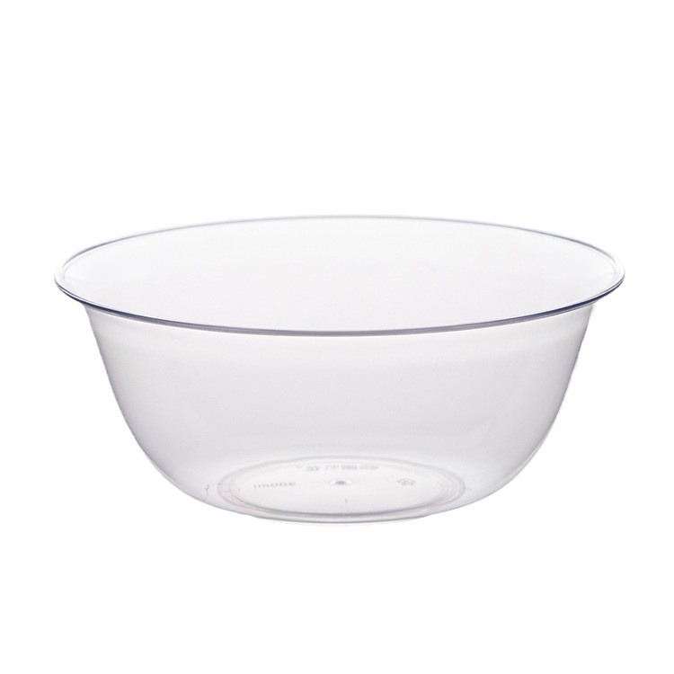 Μίας χρήσης πλαστικό μπολ για επιδόρπιο και σούπα, στρογγυλό σχήμα, 300–400 ml χωρητικότητα, διαφανές, μοντέρνος μινιμαλισμός