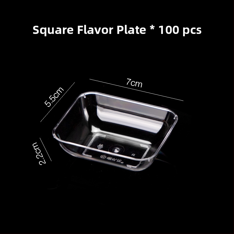 Jednorázová plastová misa na dezert a polievku, guľatý tvar, objem 300–400 ml, priehľadná, moderný minimalistický štýl