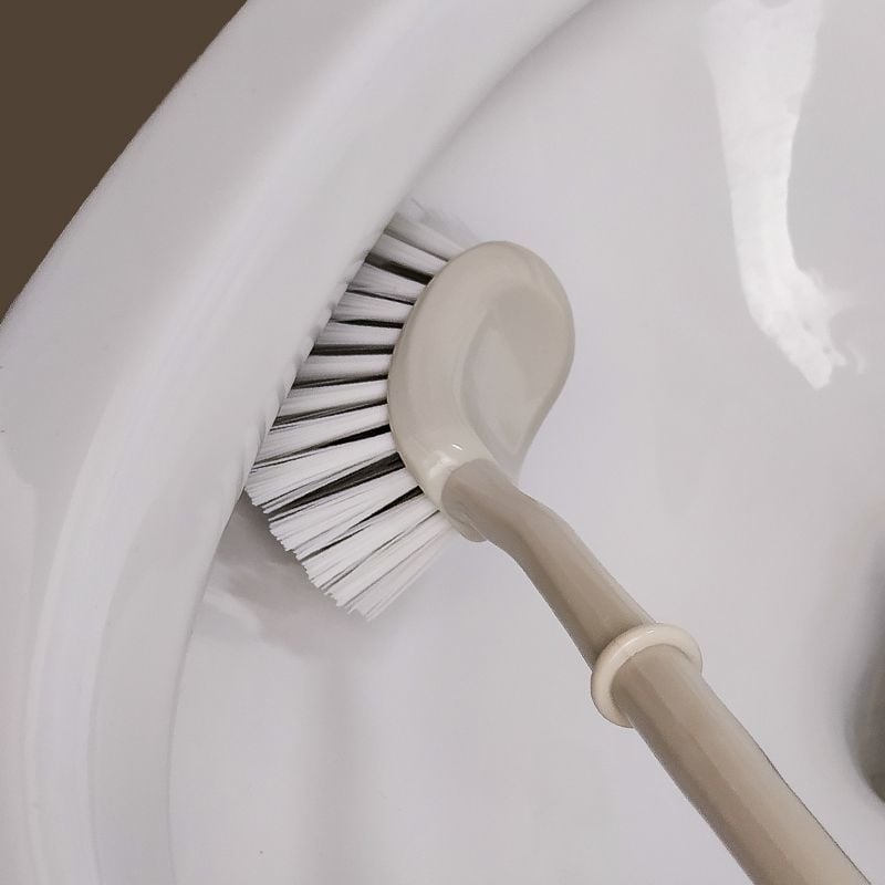 Set perie WC din plastic cu cap curbat, pentru baie – Brand: Unique