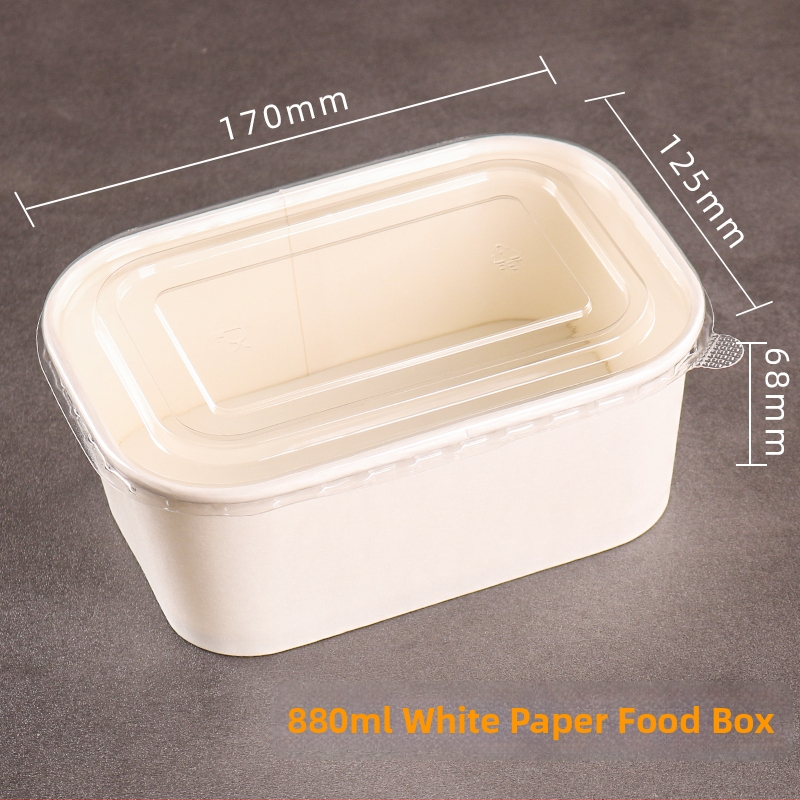 Jednokratna kutija od kraft papira pravokutnog oblika za dostavu hrane — voće, salate, ručak; 3 kg bruto težina; materijal: papir; oblik: pravokutnik; mikrovalna: Ne; razgradivo: Ne