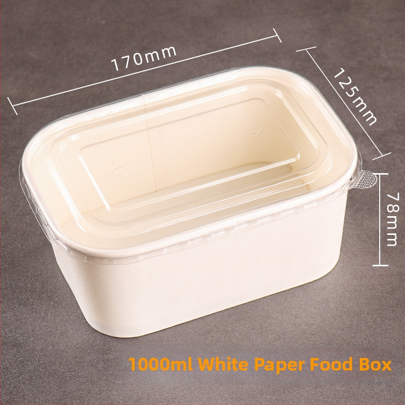 Jednokratna kutija od kraft papira pravokutnog oblika za dostavu hrane — voće, salate, ručak; 3 kg bruto težina; materijal: papir; oblik: pravokutnik; mikrovalna: Ne; razgradivo: Ne