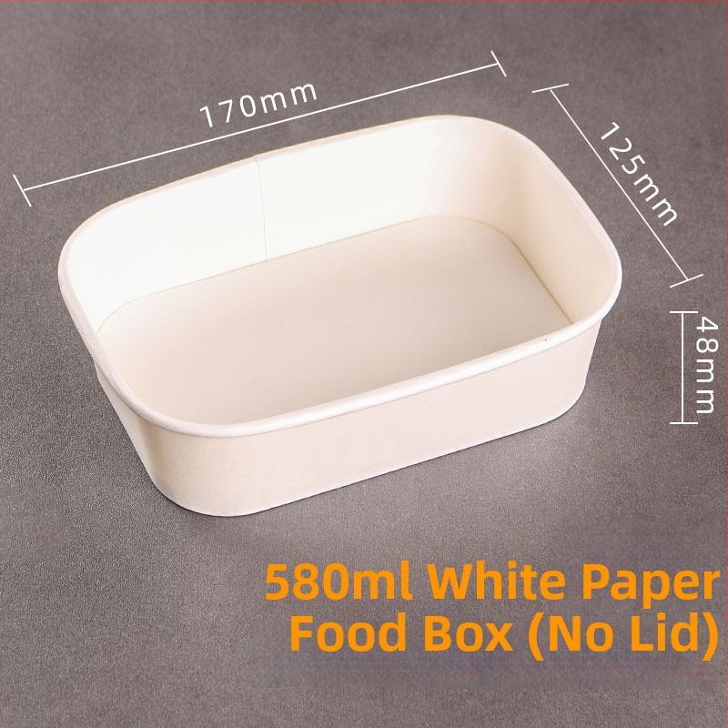 Jednokratna kutija od kraft papira pravokutnog oblika za dostavu hrane — voće, salate, ručak; 3 kg bruto težina; materijal: papir; oblik: pravokutnik; mikrovalna: Ne; razgradivo: Ne