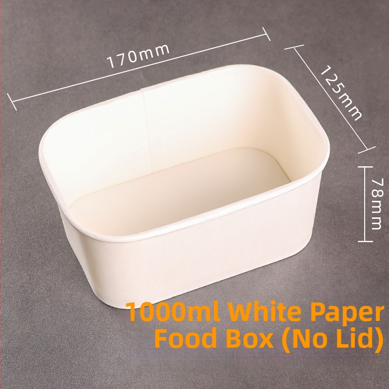 Jednokratna kutija od kraft papira pravokutnog oblika za dostavu hrane — voće, salate, ručak; 3 kg bruto težina; materijal: papir; oblik: pravokutnik; mikrovalna: Ne; razgradivo: Ne