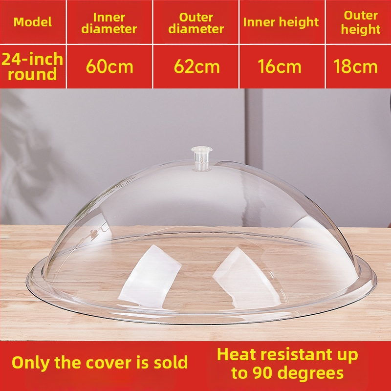 Okrúhly plastový kryt na potraviny, jednoduchý štýl, Kód Cy