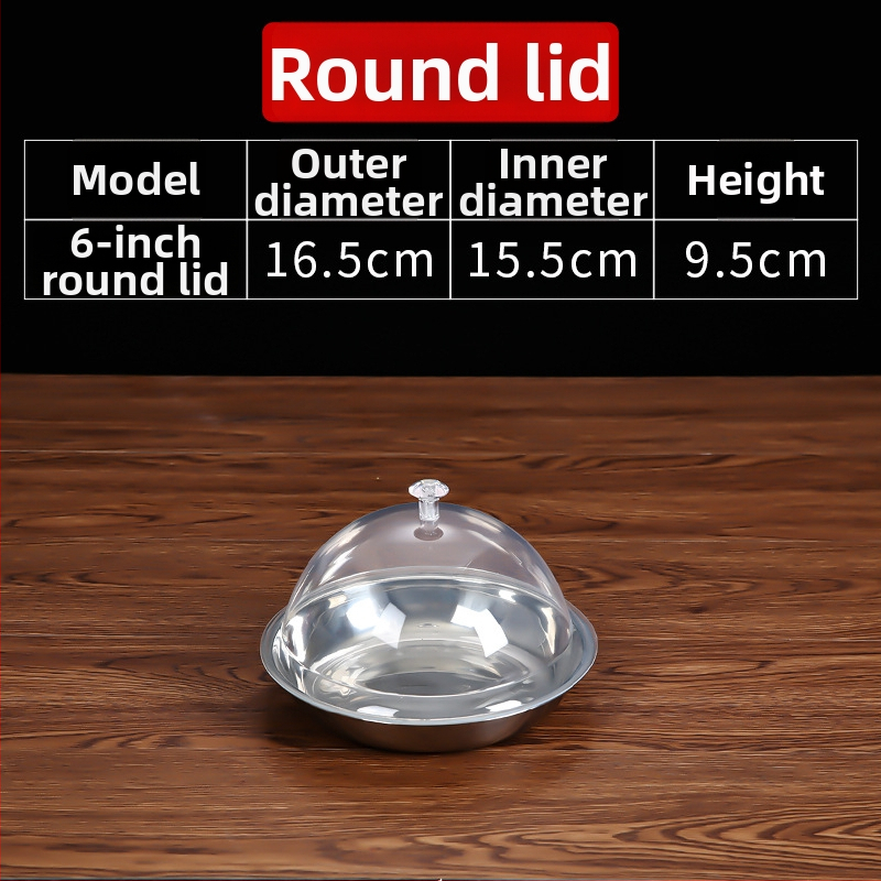 Okrúhly plastový kryt na potraviny, jednoduchý štýl, Kód Cy