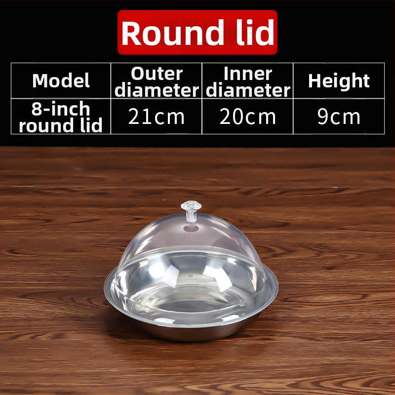 Okrúhly plastový kryt na potraviny, jednoduchý štýl, Kód Cy