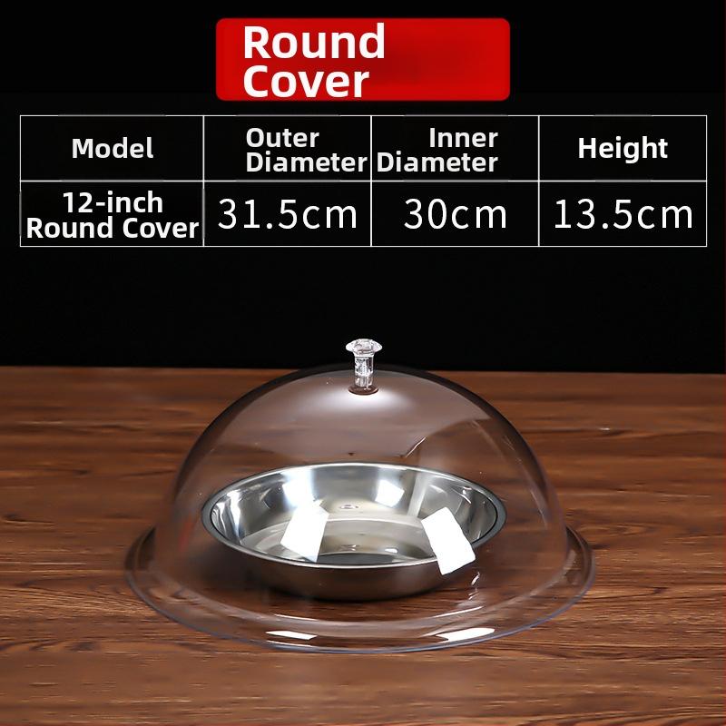 Okrúhly plastový kryt na potraviny, jednoduchý štýl, Kód Cy
