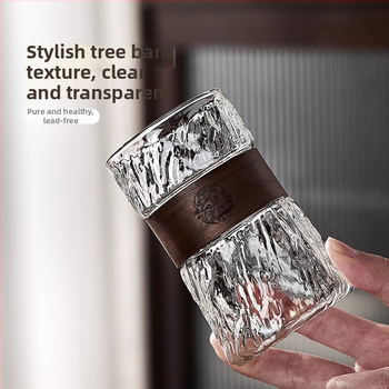 Green Apple Σετ γυάλινών φλυτζανιών τσαγιού | Γυάλινο υψηλής θερμοκρασίας, Υφή σφυρήλατη, Διαθέσιμη εκτύπωση λογότυπου