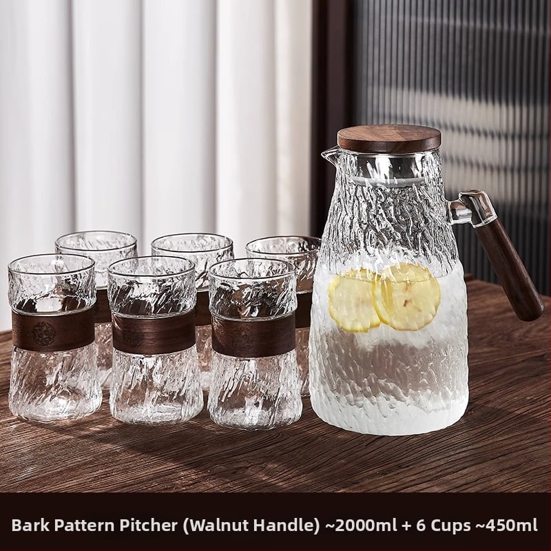 Green Apple Σετ γυάλινών φλυτζανιών τσαγιού | Γυάλινο υψηλής θερμοκρασίας, Υφή σφυρήλατη, Διαθέσιμη εκτύπωση λογότυπου