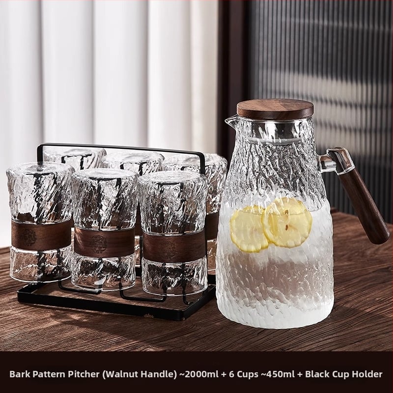 Green Apple Σετ γυάλινών φλυτζανιών τσαγιού | Γυάλινο υψηλής θερμοκρασίας, Υφή σφυρήλατη, Διαθέσιμη εκτύπωση λογότυπου