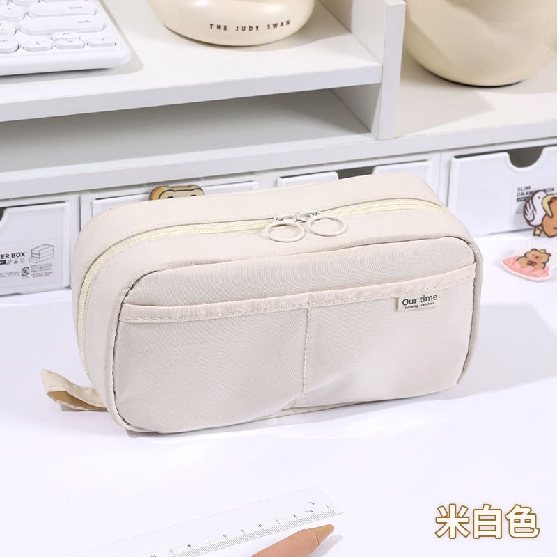 Θήκη μολυβιών πέντε επιπέδων με μοτίβο ηφαιστείου, κορεατικού στυλ, μεγάλη χωρητικότητα, δημιουργική θήκη για κορίτσια.