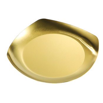 Kvadratni tanjur od nehrđajućeg čelika — moderni minimalistički stil, elektroplatiranje površine