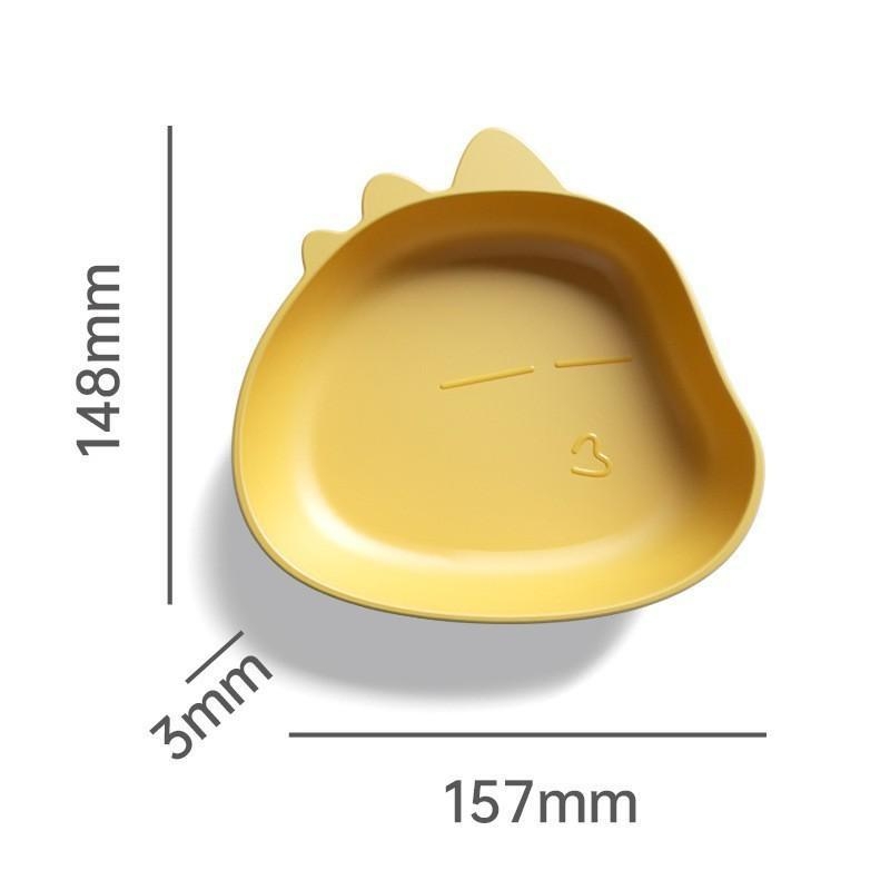 Farfurie din plastic cu motiv desen animat – stil minimalist, formă neregulată, farfurie de servire pentru gustări, fructe și prăjituri