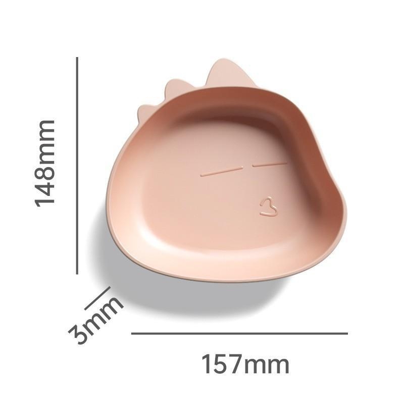 Farfurie din plastic cu motiv desen animat – stil minimalist, formă neregulată, farfurie de servire pentru gustări, fructe și prăjituri