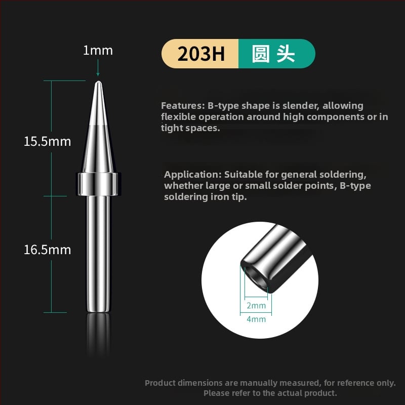 Άκρη συγκόλλησης υψηλής συχνότητας, σε σχήμα αλογοειδούς, 205H, 90W, θερμαντικό πυρήνα 203H (Deer Fairy)