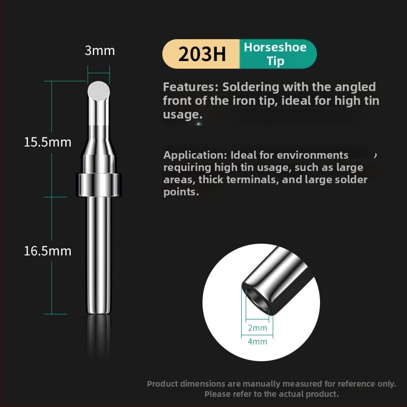 Άκρη συγκόλλησης υψηλής συχνότητας, σε σχήμα αλογοειδούς, 205H, 90W, θερμαντικό πυρήνα 203H (Deer Fairy)