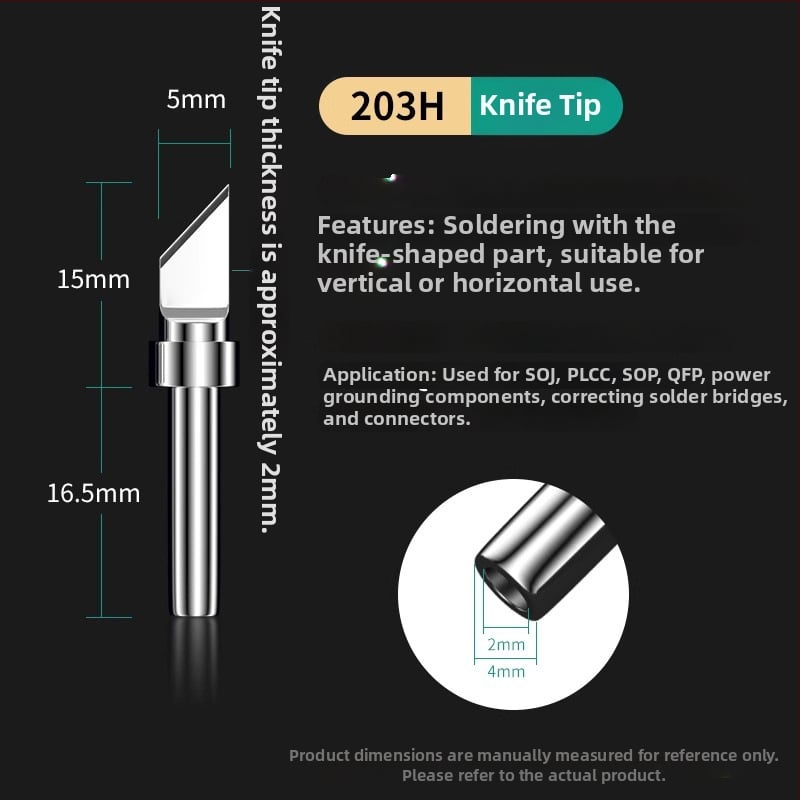Άκρη συγκόλλησης υψηλής συχνότητας, σε σχήμα αλογοειδούς, 205H, 90W, θερμαντικό πυρήνα 203H (Deer Fairy)