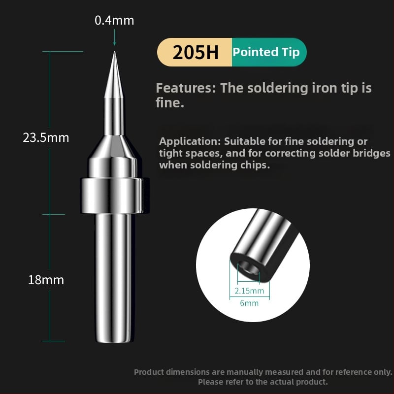 Άκρη συγκόλλησης υψηλής συχνότητας, σε σχήμα αλογοειδούς, 205H, 90W, θερμαντικό πυρήνα 203H (Deer Fairy)