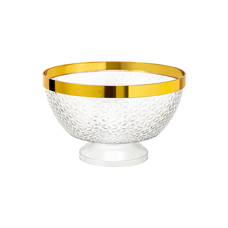 Plastični pladanj za voće s poklopcem i nogicama, odvodna posuda za dnevni boravak, klasičan stil light-luxury retro, premium