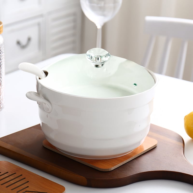 Porcelanska jušna zdjela, jednobojna, kineski stil, spremna za poklon