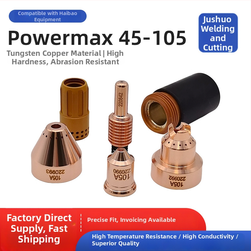 CNC plazma rezanje pribor: elektroda 105A, mlaznica 220842, zaštitna kapica 220990