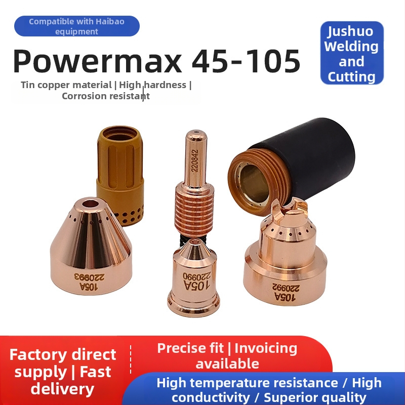 CNC plazma rezanje pribor: elektroda 105A, mlaznica 220842, zaštitna kapica 220990