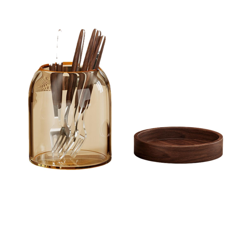 Set de furculițe pentru fructe din lemn, stil simplu, lustruire oglindită, personalizabil