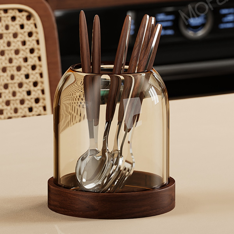 Set de furculițe pentru fructe din lemn, stil simplu, lustruire oglindită, personalizabil