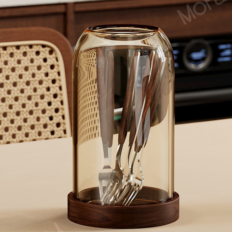 Set de furculițe pentru fructe din lemn, stil simplu, lustruire oglindită, personalizabil