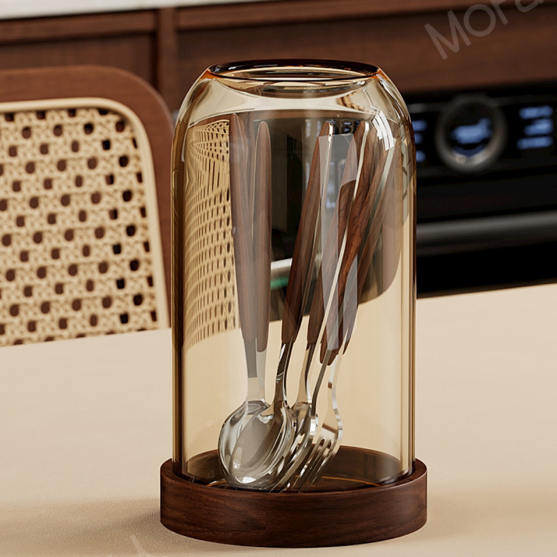 Set de furculițe pentru fructe din lemn, stil simplu, lustruire oglindită, personalizabil