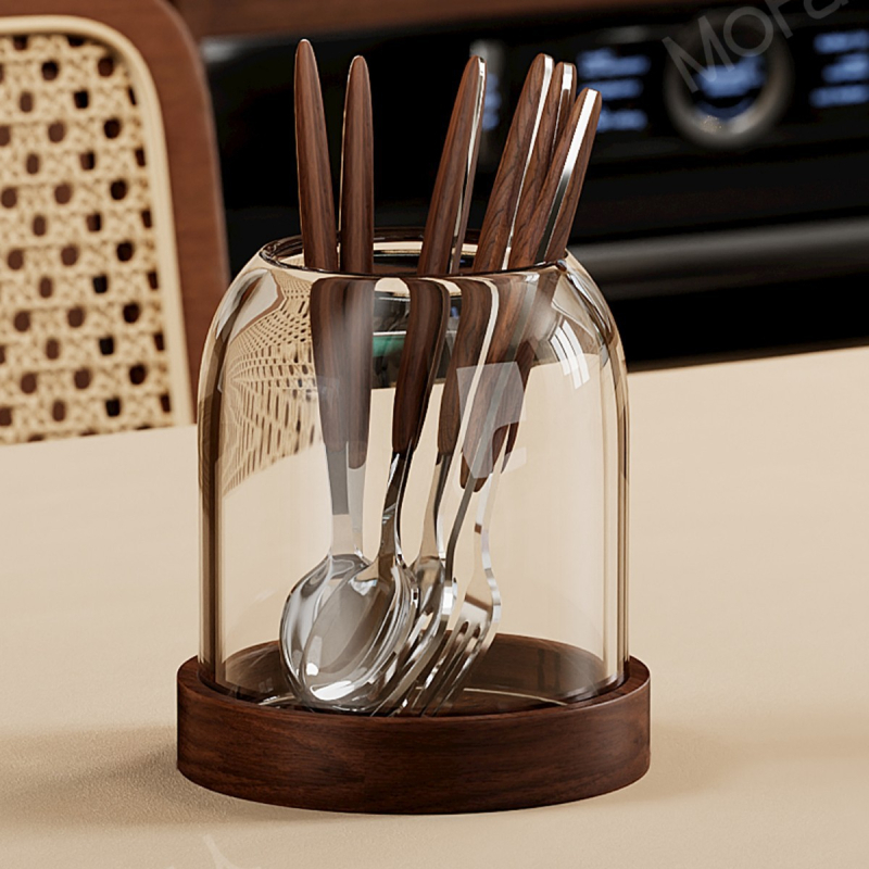 Set de furculițe pentru fructe din lemn, stil simplu, lustruire oglindită, personalizabil