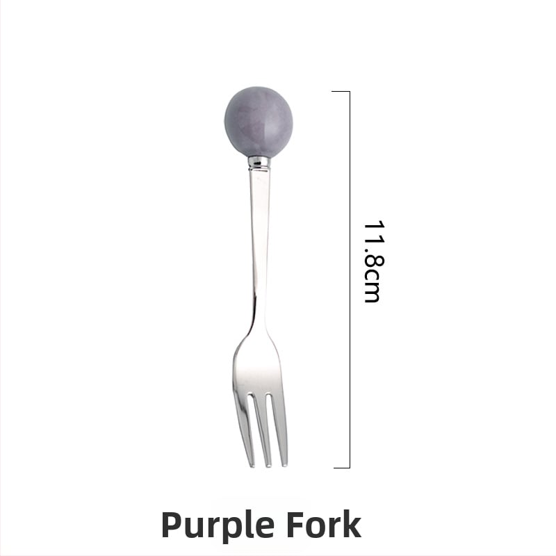 Sada detských ovocných vidličiek z nehrdzavejúcej ocele 304, jednoduchý štýl, zrkadlové leštenie