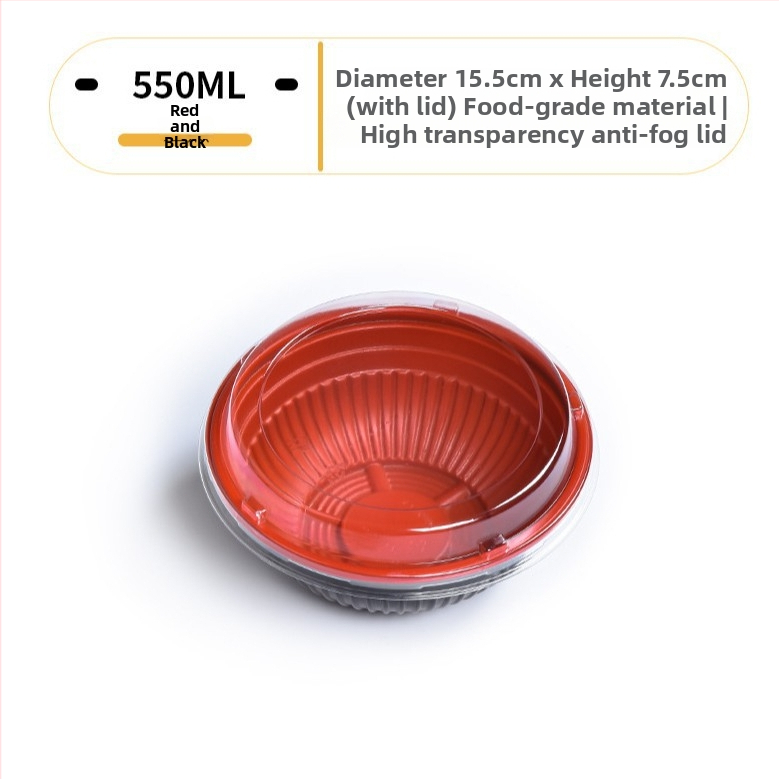 Sanze jednorazová PP miska pre japonské bento, kruhová plastová miska, japonský štýl, trvanie 3 roky