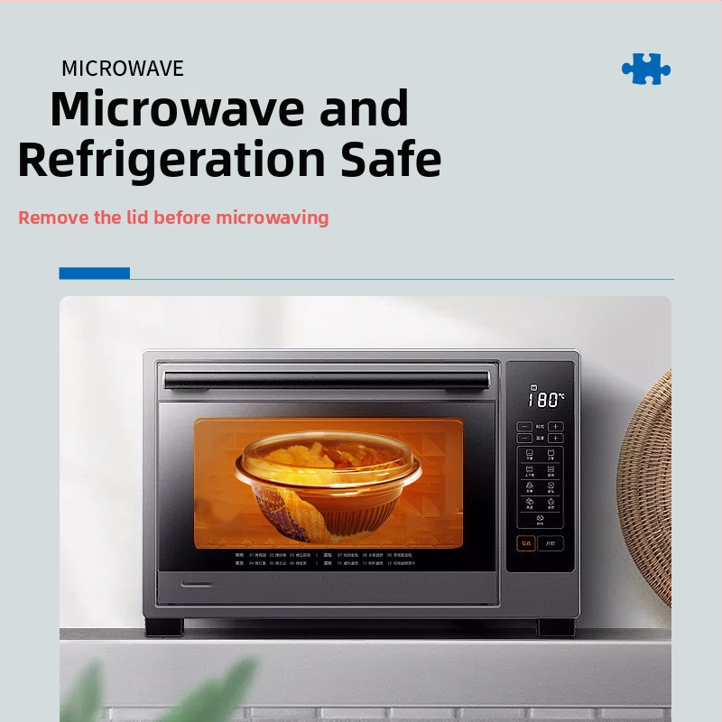 Sanze jednorazová PP miska pre japonské bento, kruhová plastová miska, japonský štýl, trvanie 3 roky