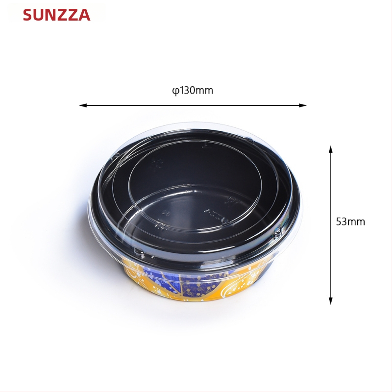 Sanze jednorazová PP miska pre japonské bento, kruhová plastová miska, japonský štýl, trvanie 3 roky