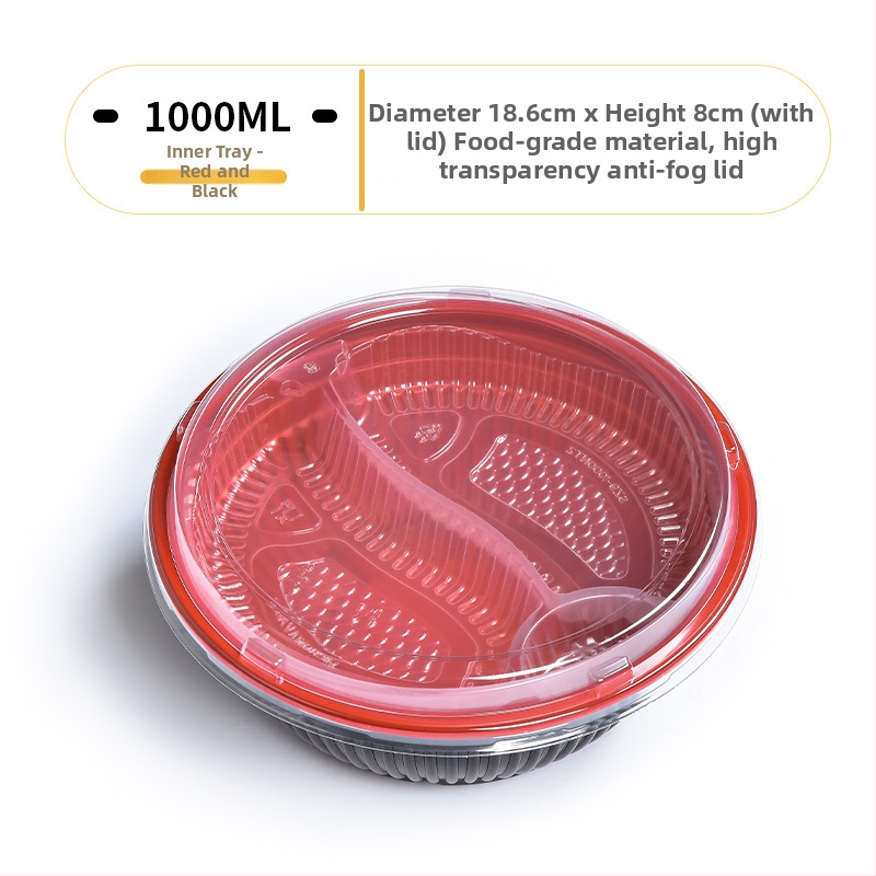 Sanze jednorazová PP miska pre japonské bento, kruhová plastová miska, japonský štýl, trvanie 3 roky