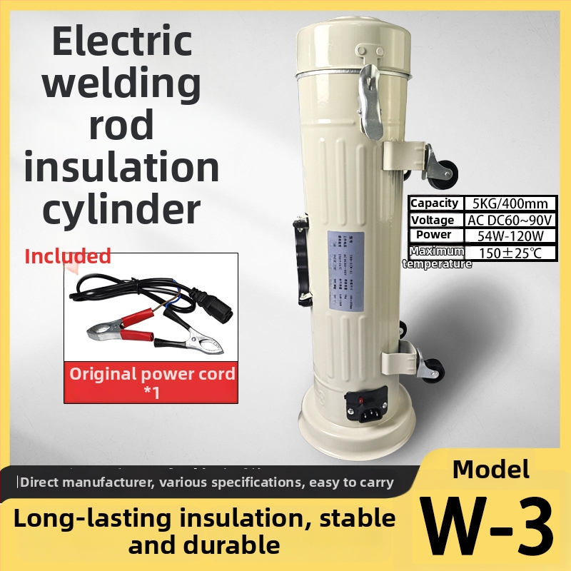 Izolacijski cilindar za zavaračke elektrode, model W-3 (vertikalna i horizontalna dvostruka upotreba; 5 kg; prijenosan, izdržljiv i lagan)