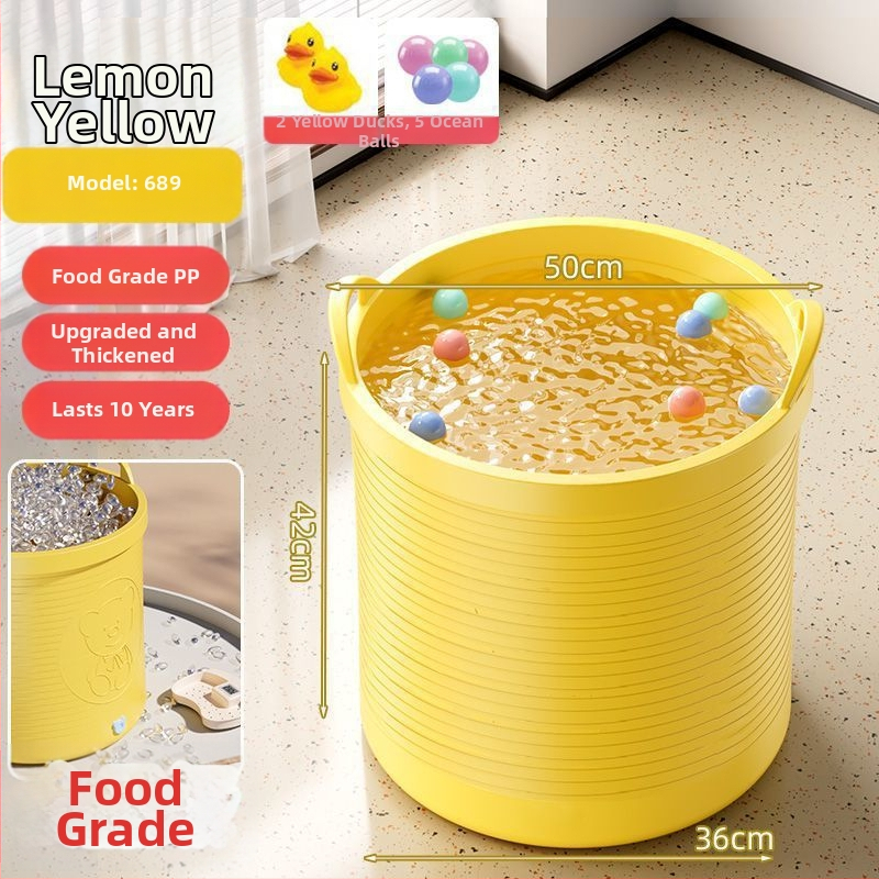 Gyerek fürdővödre – csúszásmentes, hőmérséklet-zár, megemelt dizájn