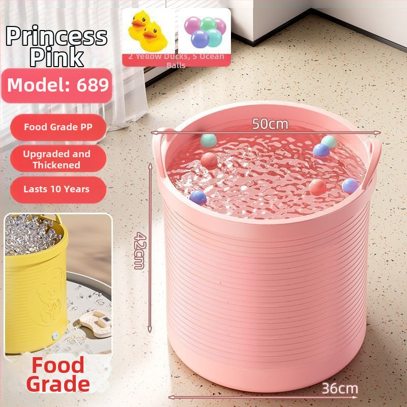 Gyerek fürdővödre – csúszásmentes, hőmérséklet-zár, megemelt dizájn