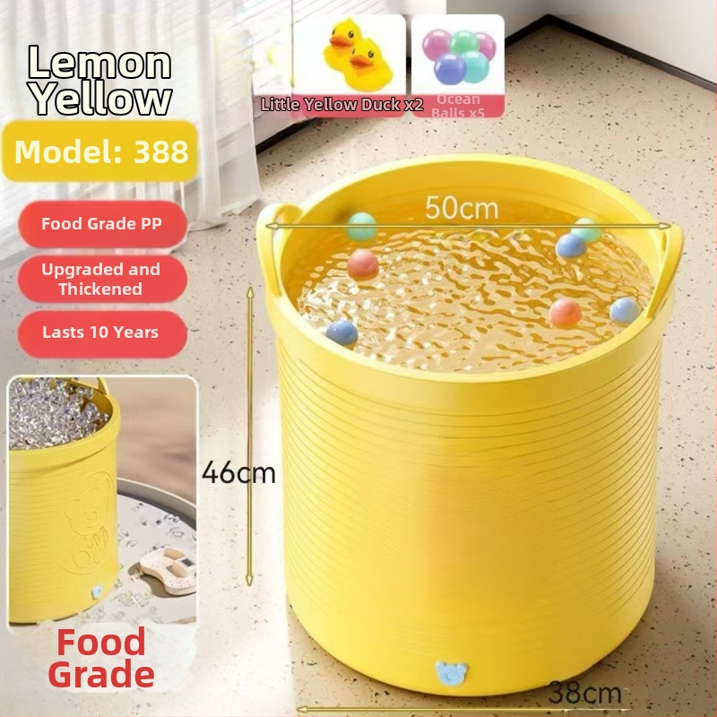 Gyerek fürdővödre – csúszásmentes, hőmérséklet-zár, megemelt dizájn