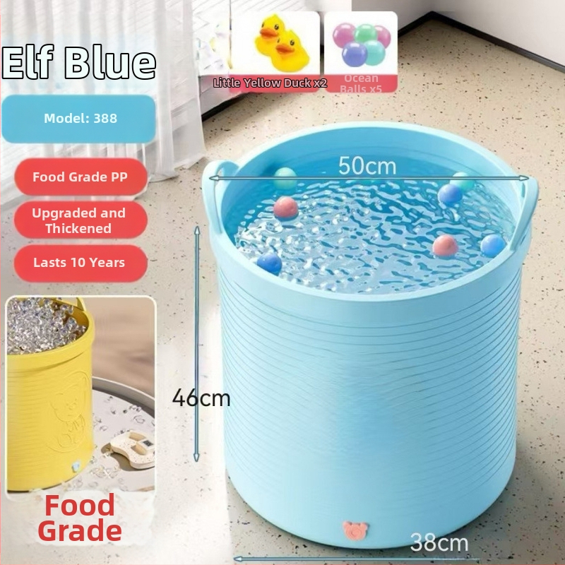 Gyerek fürdővödre – csúszásmentes, hőmérséklet-zár, megemelt dizájn