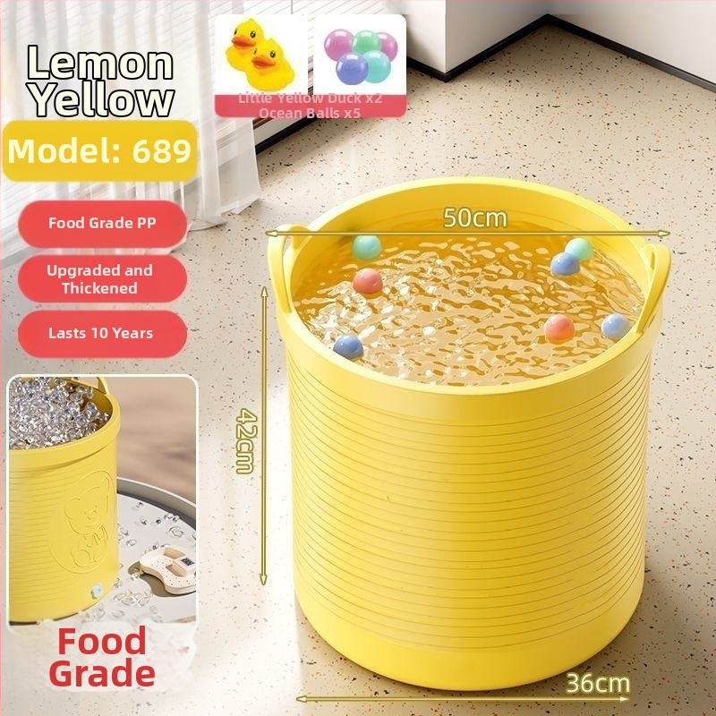 Gyerek fürdővödre – csúszásmentes, hőmérséklet-zár, megemelt dizájn