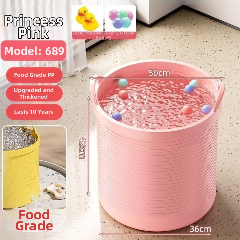 Gyerek fürdővödre – csúszásmentes, hőmérséklet-zár, megemelt dizájn