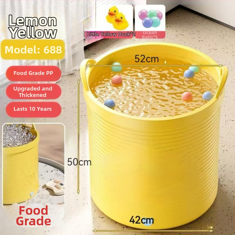 Gyerek fürdővödre – csúszásmentes, hőmérséklet-zár, megemelt dizájn