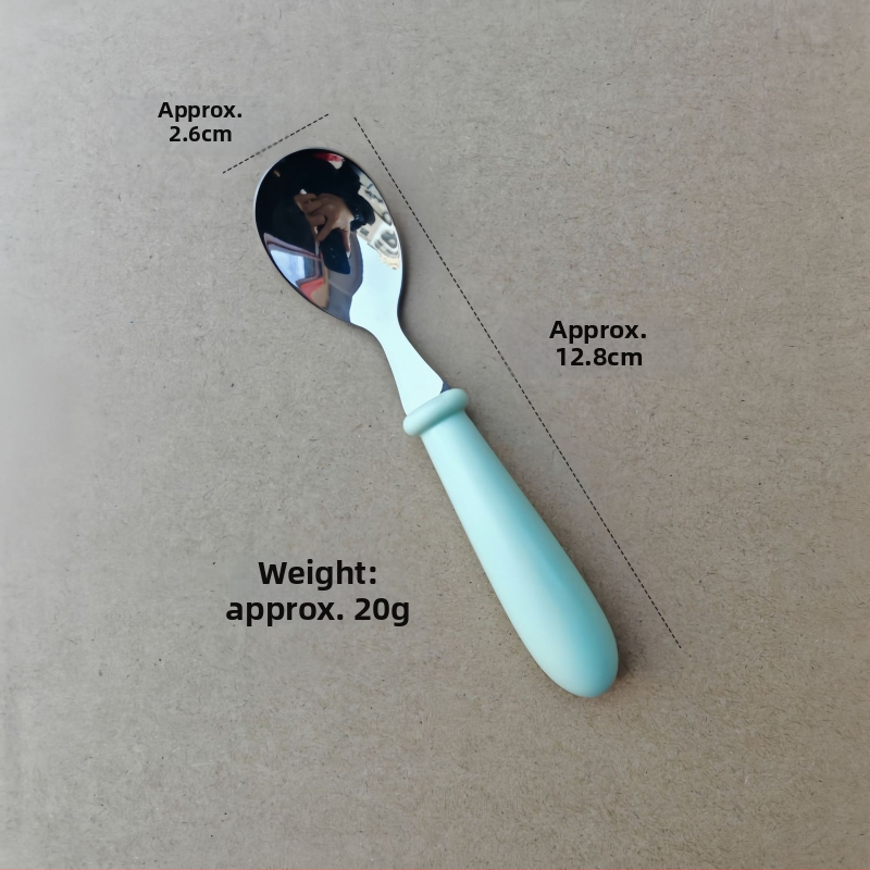 Detská súprava príborov z nerezovej ocele 304 s ABS rukoväťou, leštený zrkadlový povrch, ručne vyrobené, možnosť potlače loga