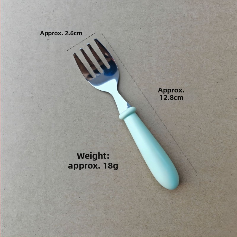 Detská súprava príborov z nerezovej ocele 304 s ABS rukoväťou, leštený zrkadlový povrch, ručne vyrobené, možnosť potlače loga