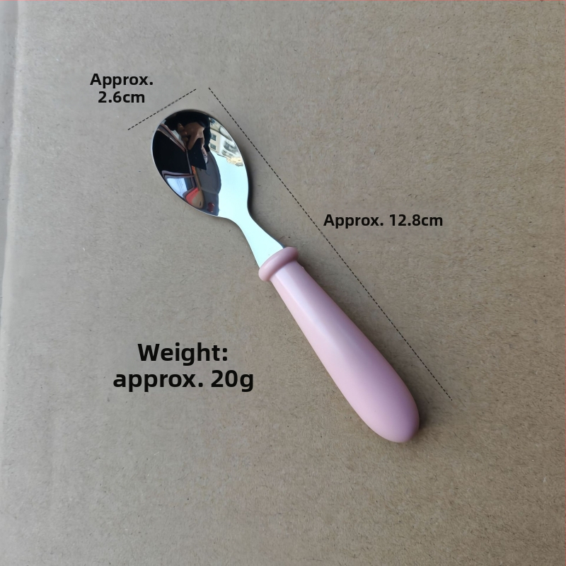 Detská súprava príborov z nerezovej ocele 304 s ABS rukoväťou, leštený zrkadlový povrch, ručne vyrobené, možnosť potlače loga