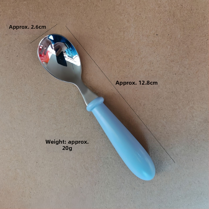 Detská súprava príborov z nerezovej ocele 304 s ABS rukoväťou, leštený zrkadlový povrch, ručne vyrobené, možnosť potlače loga